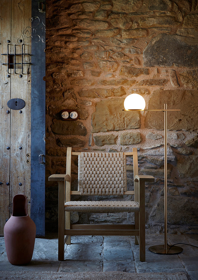 Lampadaire Circ - Estiluz-Bronze-Utilisation extérieure-The Woods Gallery
