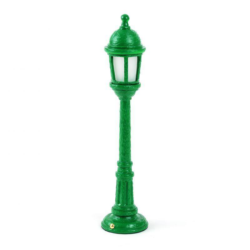 Lampadaire de table Street Lamp Dining de Studio Job - Seletti-Vert-The Woods Gallery