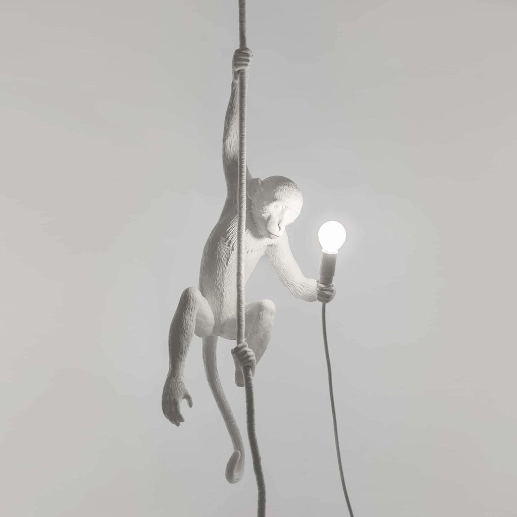 Lampe Singe (pour plafond) Hanging de Marcantonio - Seletti-Noir-The Woods Gallery