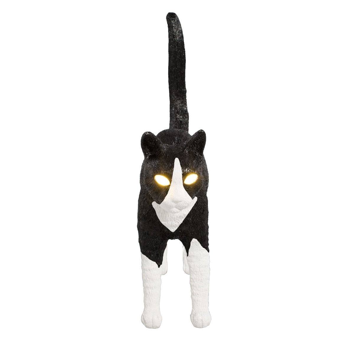 Lampe chat Jobby The Cat Noir et Blanc de Studio Job - Seletti-The Woods Gallery