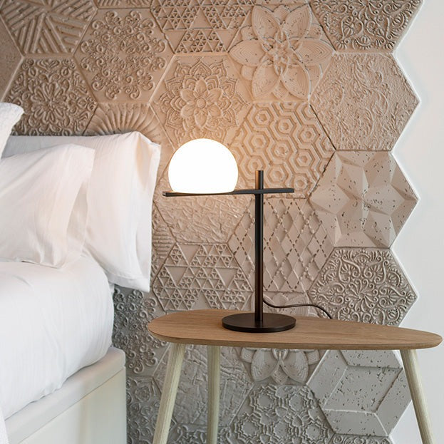 Lampe de table Circ - Estiluz-Utilisation intérieur-Noir-The Woods Gallery