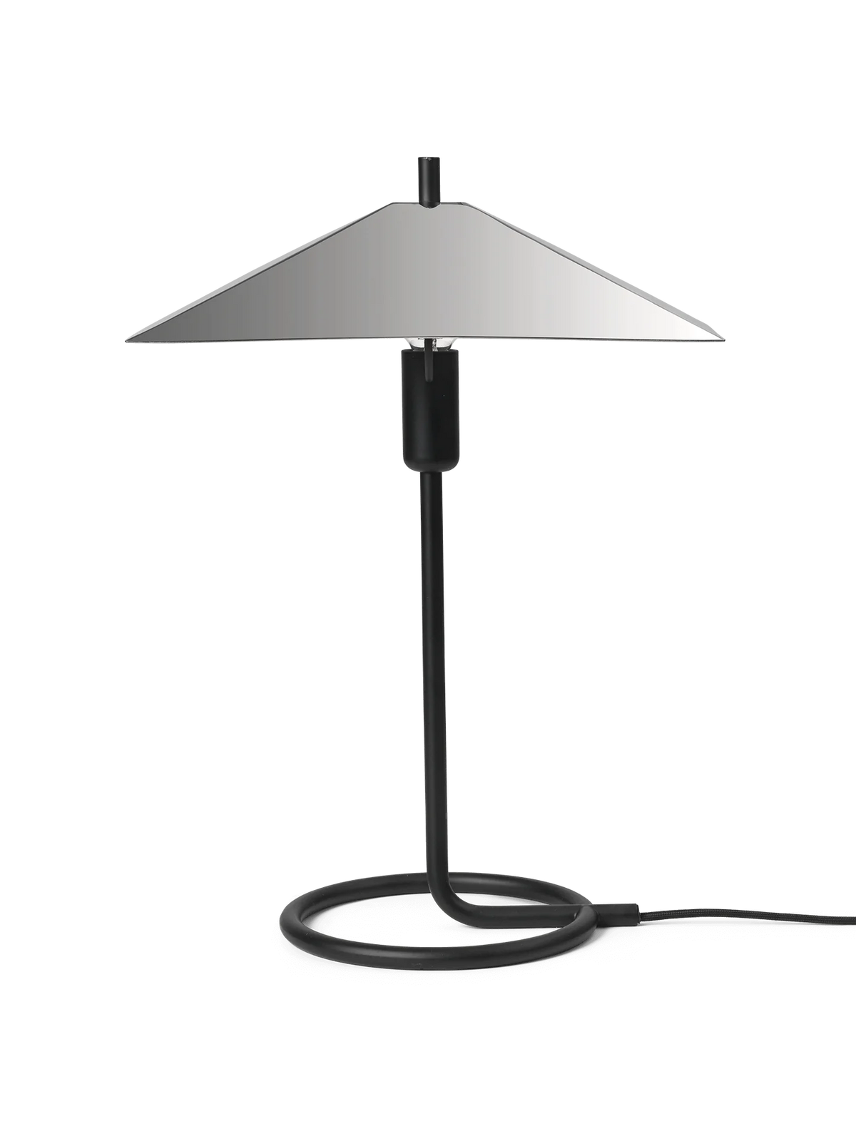 Lampe de table Filo - Ferm Living-Noir-Chrome-The Woods Gallery
