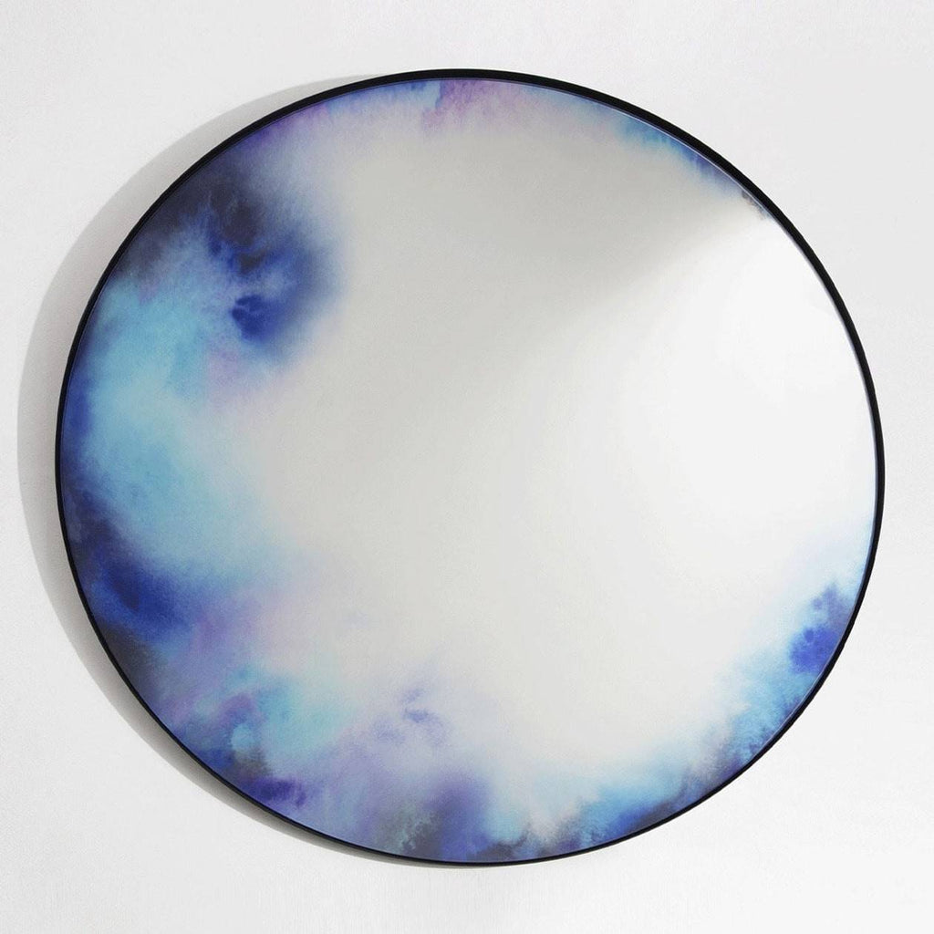 Miroir Francis Extra-Large Aquarelle Bleue-Violet de Constance Guisset - Petite Friture-The Woods Gallery
