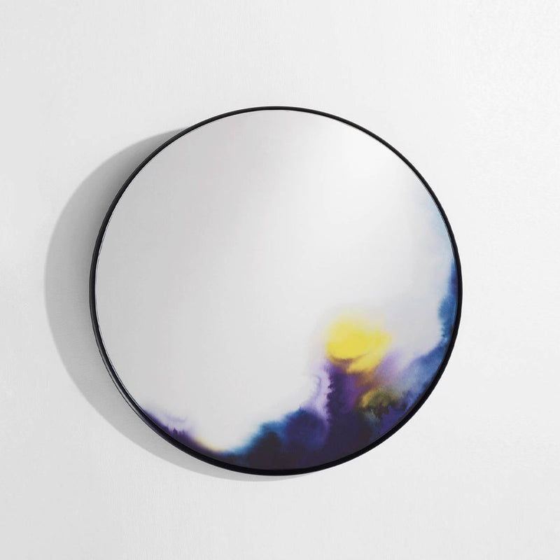 Miroir Francis Large Aquarelle Bleue de Constance Guisset - Petite Friture-The Woods Gallery