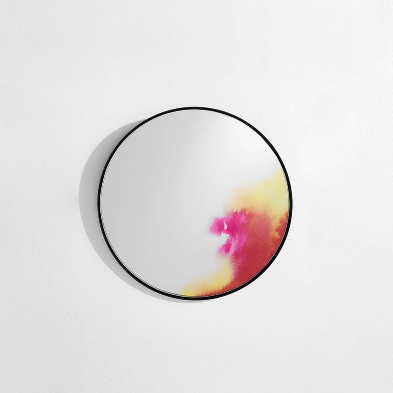 Miroir Francis Small Aquarelle Rose de Constance Guisset - Petite Friture-The Woods Gallery