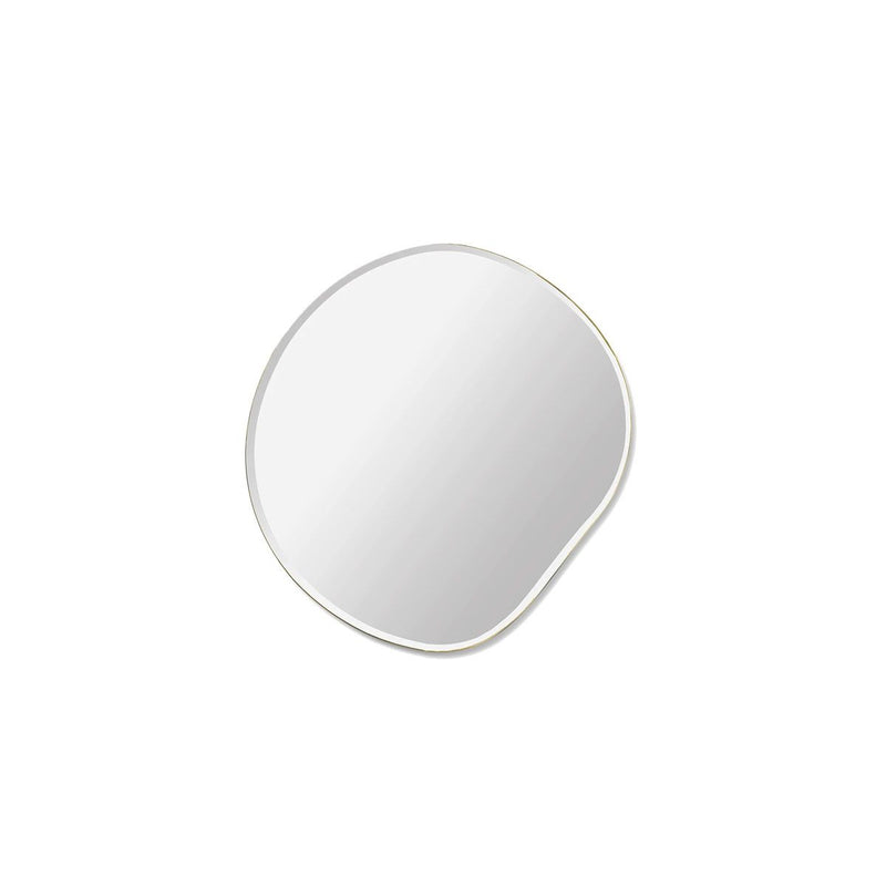 Miroir Pond rond Small Dark Chrome de Trine Andersen - Ferm Living-The Woods Gallery