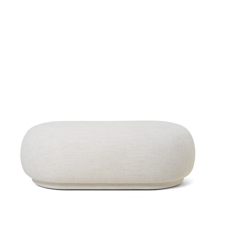 Ottoman Rico Boucle de Trine Andersen - Ferm Living-Blanc cassé-The Woods Gallery