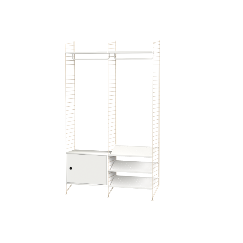Pack Entrée Hallway S - String Furniture-Blanc - Beige-The Woods Gallery