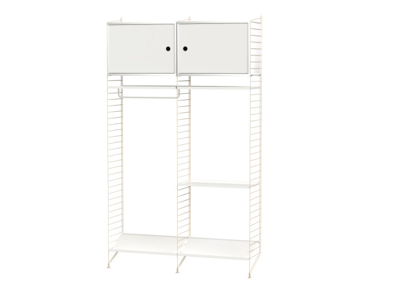 Pack Entrée Hallway T - String Furniture-Blanc - Beige-The Woods Gallery