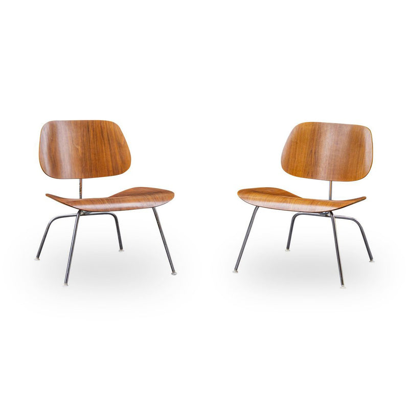 Paire de chaise LCM en noyer de Charles & Ray Eames - Herman Miller - Vintage-The Woods Gallery
