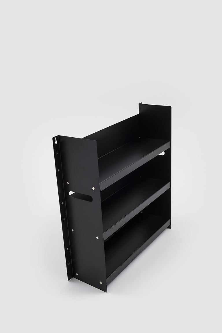 Petite bibliothèque Livorno 60 par Marco Ferreri - Danese Milano-Noir-The Woods Gallery