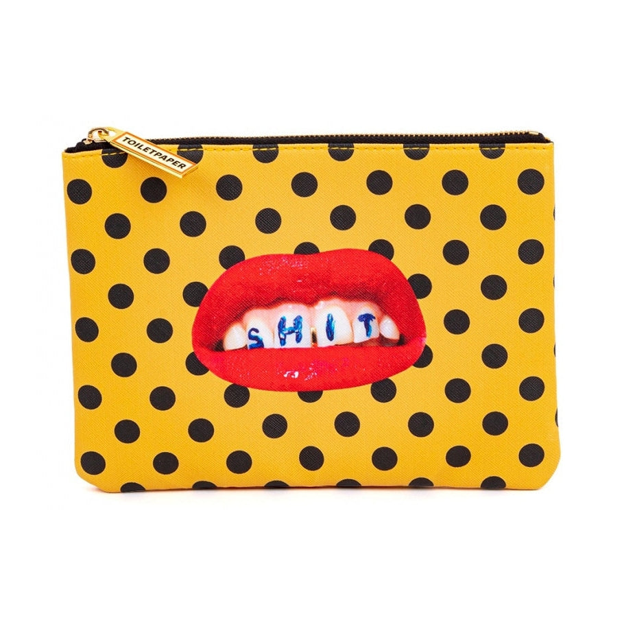 Petite pochette zippée Shit de ToiletPaper - Seletti-The Woods Gallery