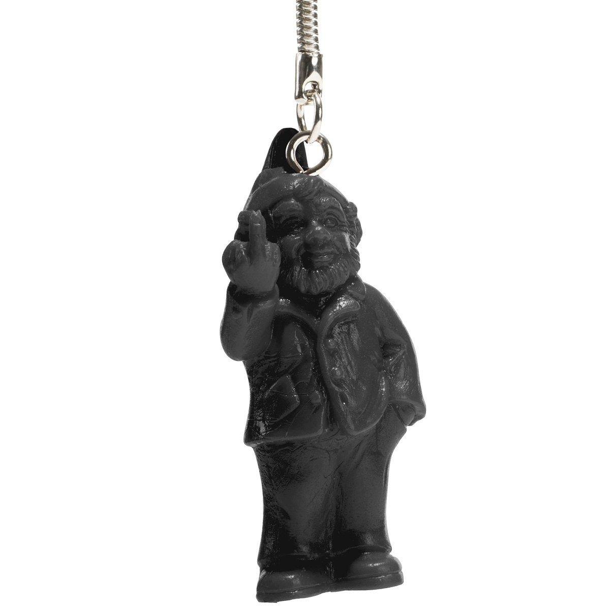 Porte clé Sponti to go de Ottmar Hörl - Nain de jardin doigt d&