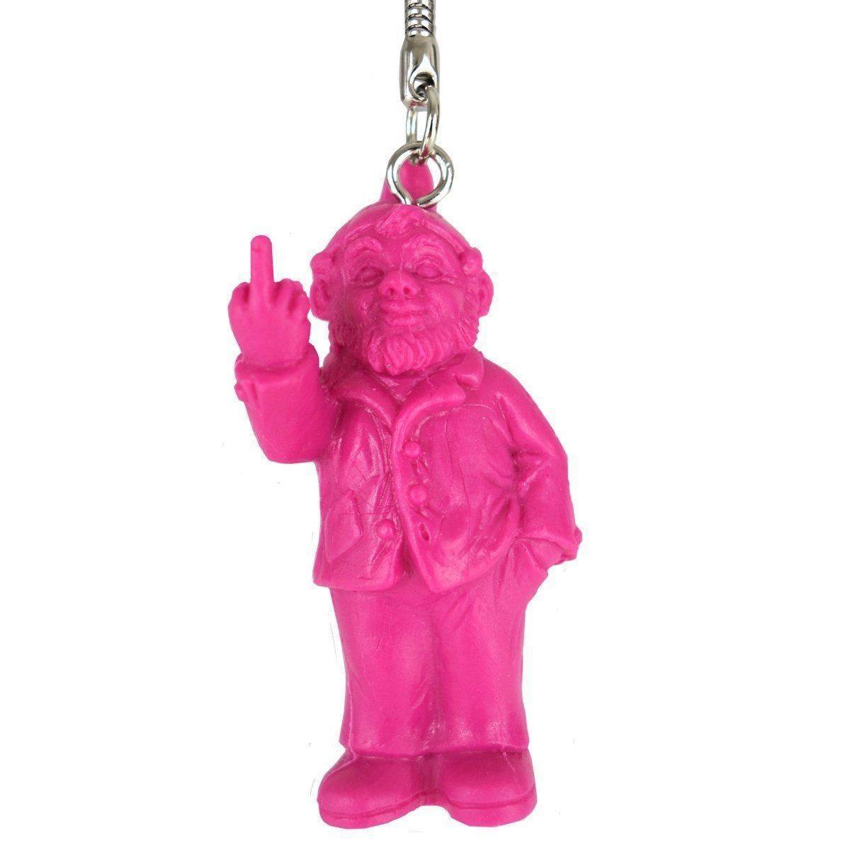 Porte clé Sponti to go de Ottmar Hörl - Nain de jardin doigt d&
