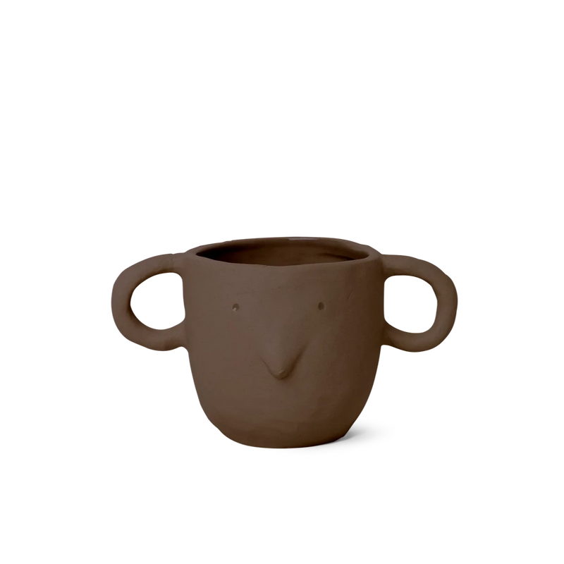 Pot de fleurs Mus - Small - Ferm Living-Marron-The Woods Gallery