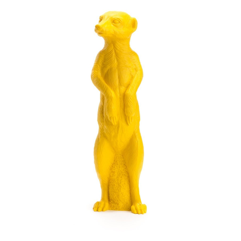 Sculpture Suricate de Ottmar Hörl - Suricate-jaune-Sans Signature-The Woods Gallery
