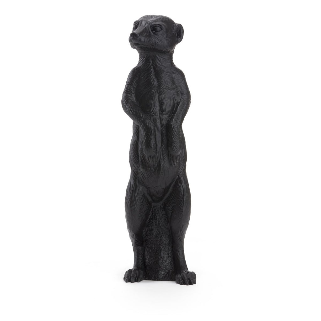 Sculpture Suricate de Ottmar Hörl - Suricate-noir-Sans Signature-The Woods Gallery