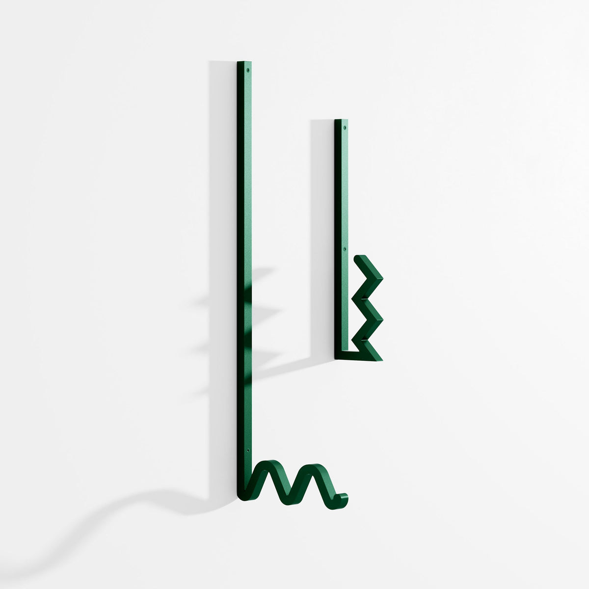 Set de 2 Patères "Zag" de Studio Bling - La Chance-Vert-The Woods Gallery