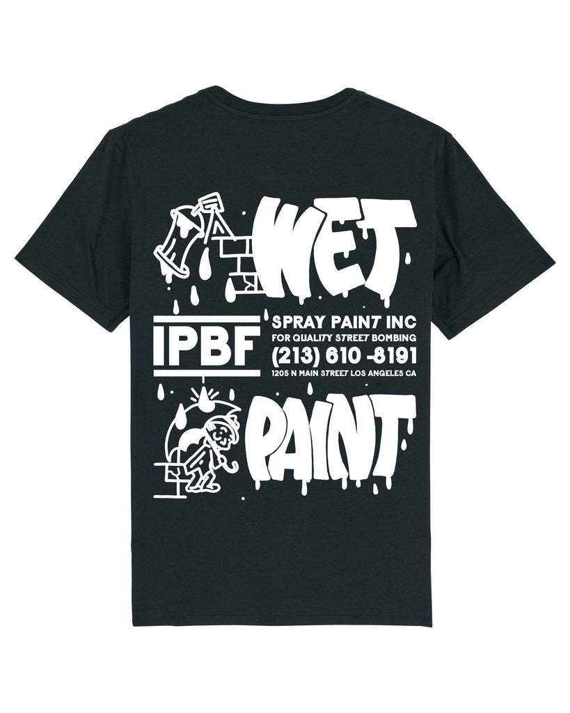 T-shirt Wet Paint de Fuzi - IPBF-S-Noir-The Woods Gallery