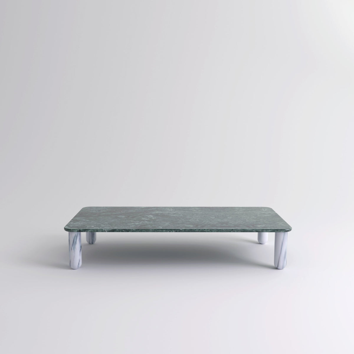 Table "Sunday" de Jean-Baptiste Souletie - La Chance-L 200 x l 100 cm-Marbre Indian Green brillant-Marbre Indian Green brillant-The Woods Gallery