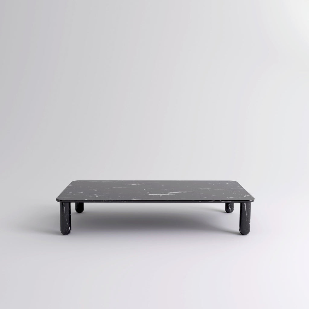 Table "Sunday" de Jean-Baptiste Souletie - La Chance-L 200 x l 100 cm-Marbre Marquina noir-Marbre Marquina noir brillant-The Woods Gallery