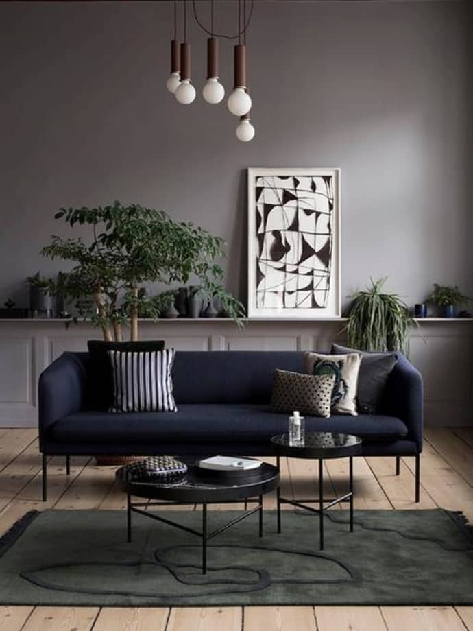 Table basse en marbre noir de Trine Andersen - Ø 70,5 cm - Ferm Living-The Woods Gallery