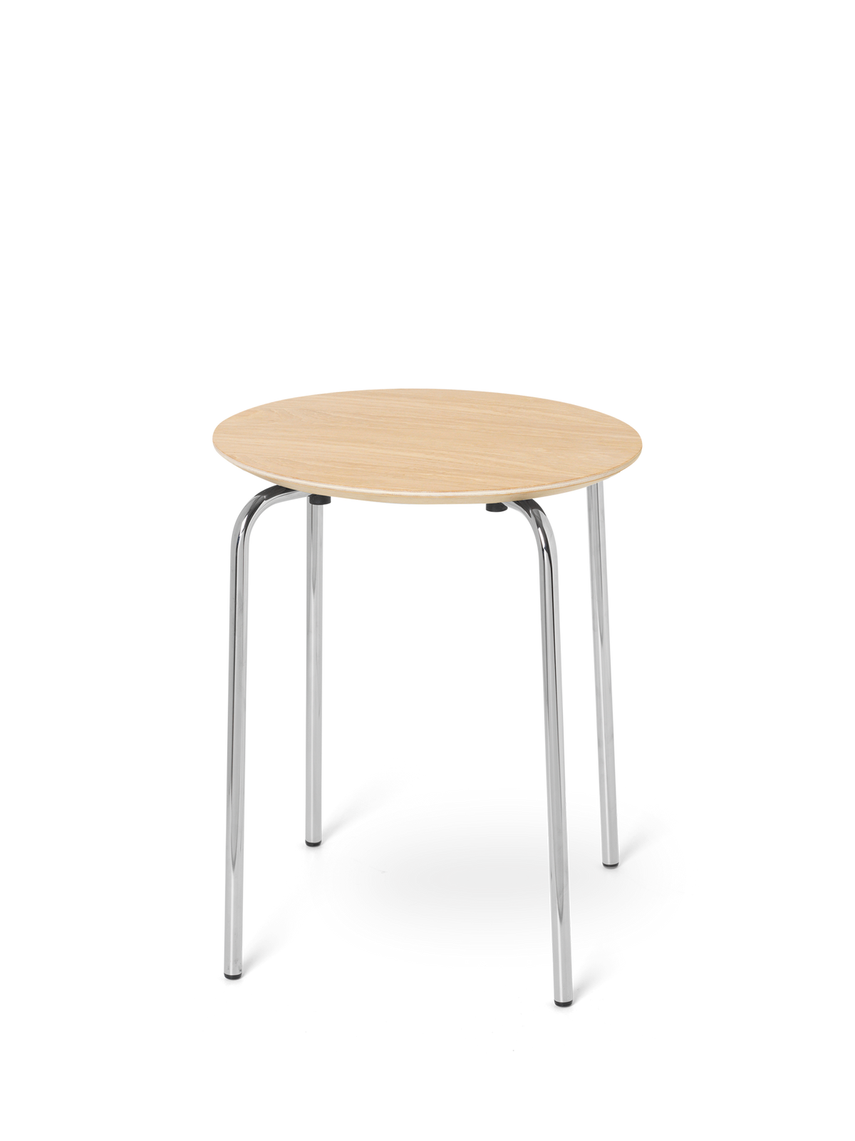 Tabouret Herman - Ferm Living-Pieds Chrome-Chêne blanchi-The Woods Gallery