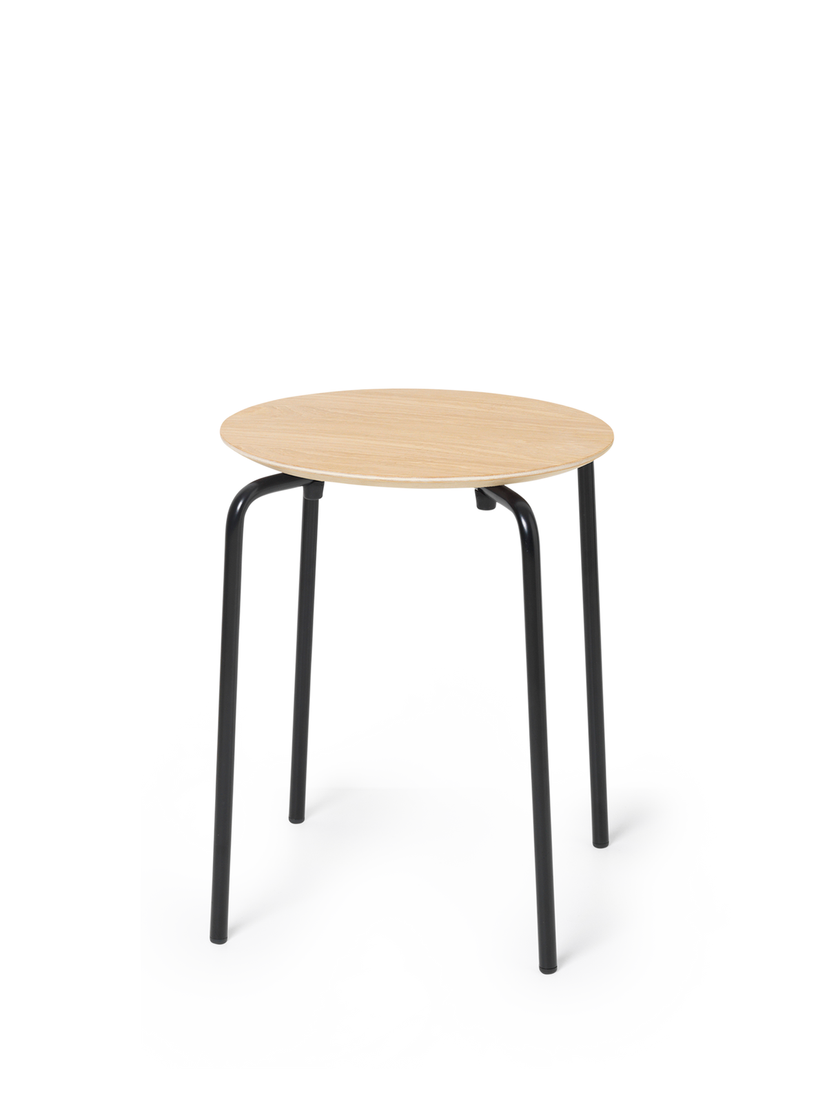 Tabouret Herman - Ferm Living-Pieds Noir-Chêne blanchi-The Woods Gallery