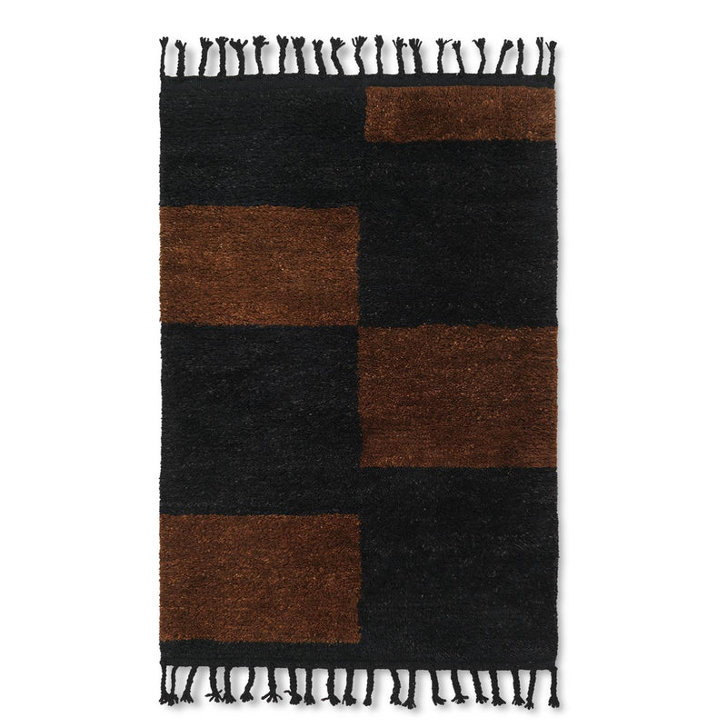 Tapis Mara Noir - Ferm Living-Small-The Woods Gallery