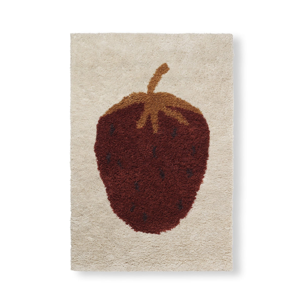 Tapis tuftés Ananas Fruiticana S de Trine Andersen - Ferm Living-Fraise-The Woods Gallery