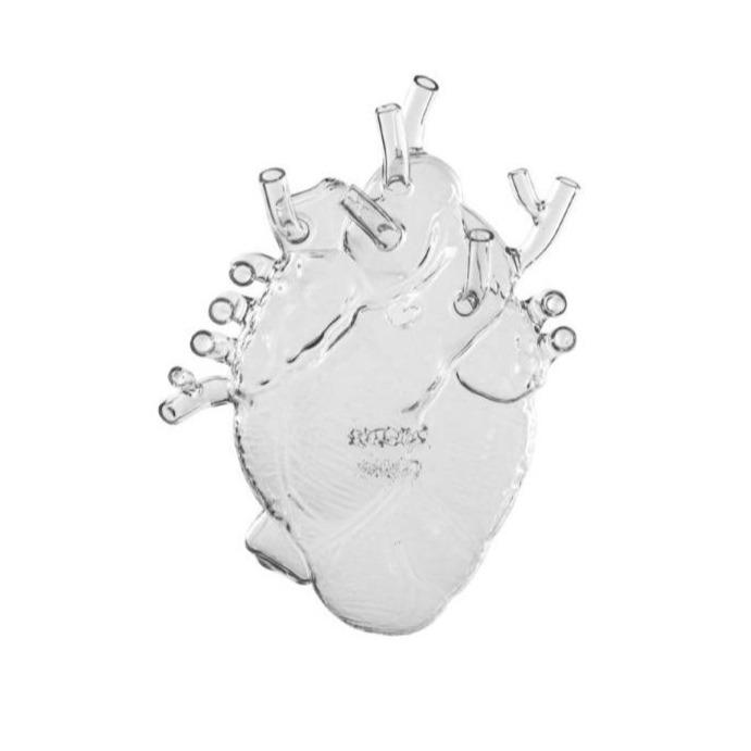 Vase coeur Love In Bloom en verre de Marcantonio - Seletti-The Woods Gallery