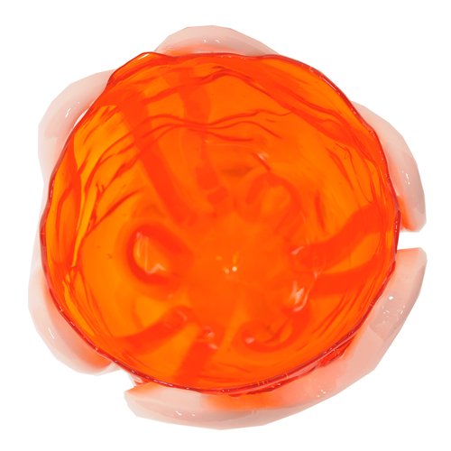 Vase en résine Indian Summer XL Clear orange, Matt Fuschia - Gaetano Pesce - Fish Design-The Woods Gallery
