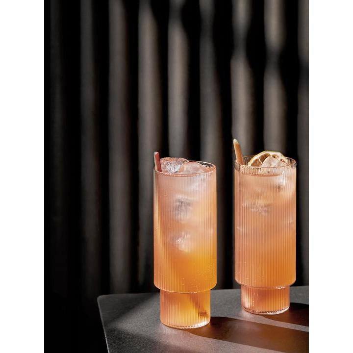 Verres à cocktails Ripple - Ferm Living-Transparent-The Woods Gallery