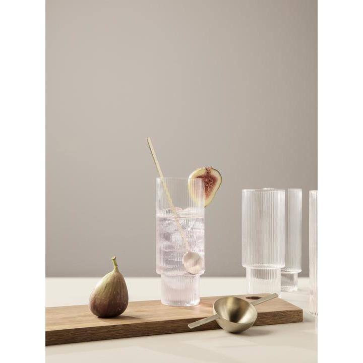 Verres à cocktails Ripple - Ferm Living-Transparent-The Woods Gallery