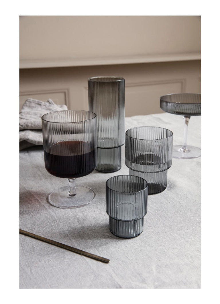 Verres à cocktails Ripple - Ferm Living-Transparent-The Woods Gallery