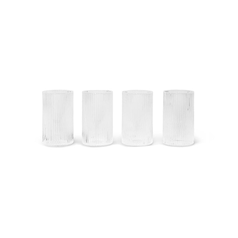 Verrines Ripple - set de 4 - Ferm Living-Transparent-The Woods Gallery