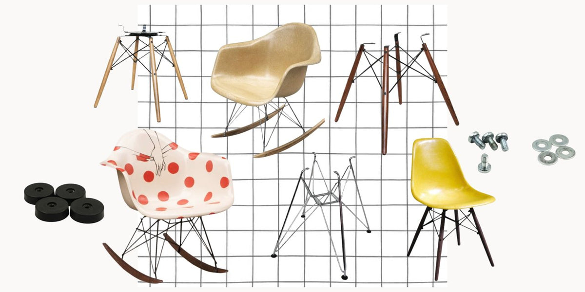 Pièces détachées pour chaises Eames