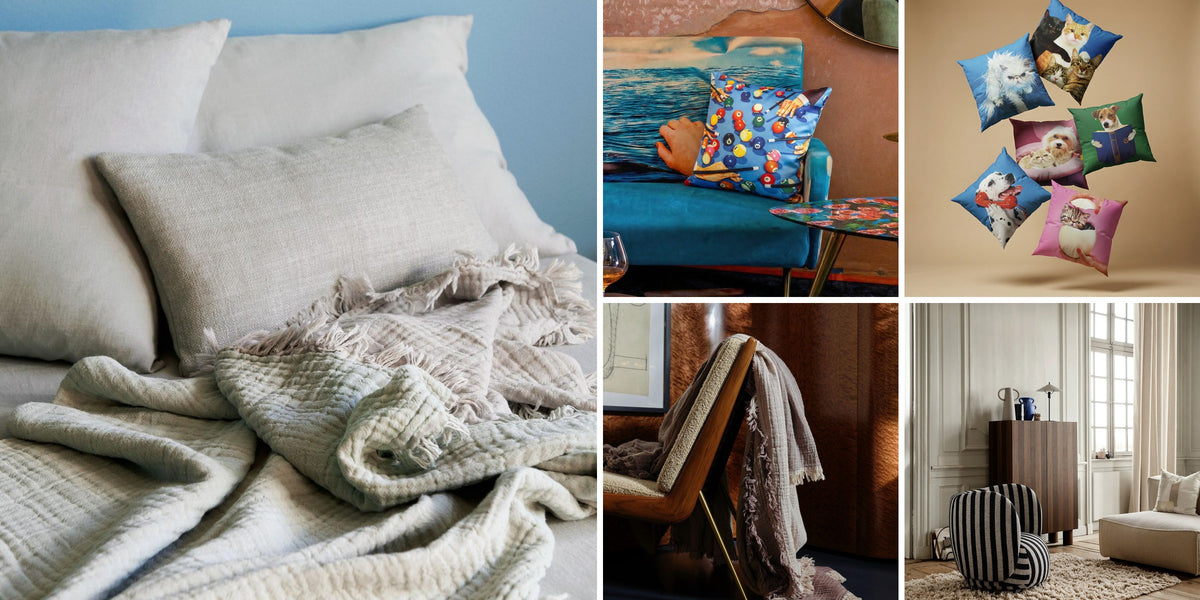 Coussins & plaids - The Woods Gallery