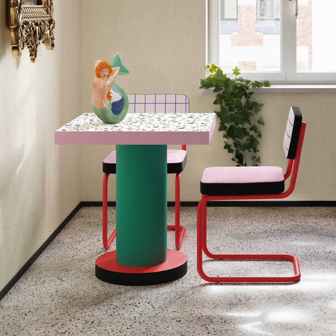 Chaise Super Chair de Hello Again - Seletti-en situation dans une cuisine, près d&