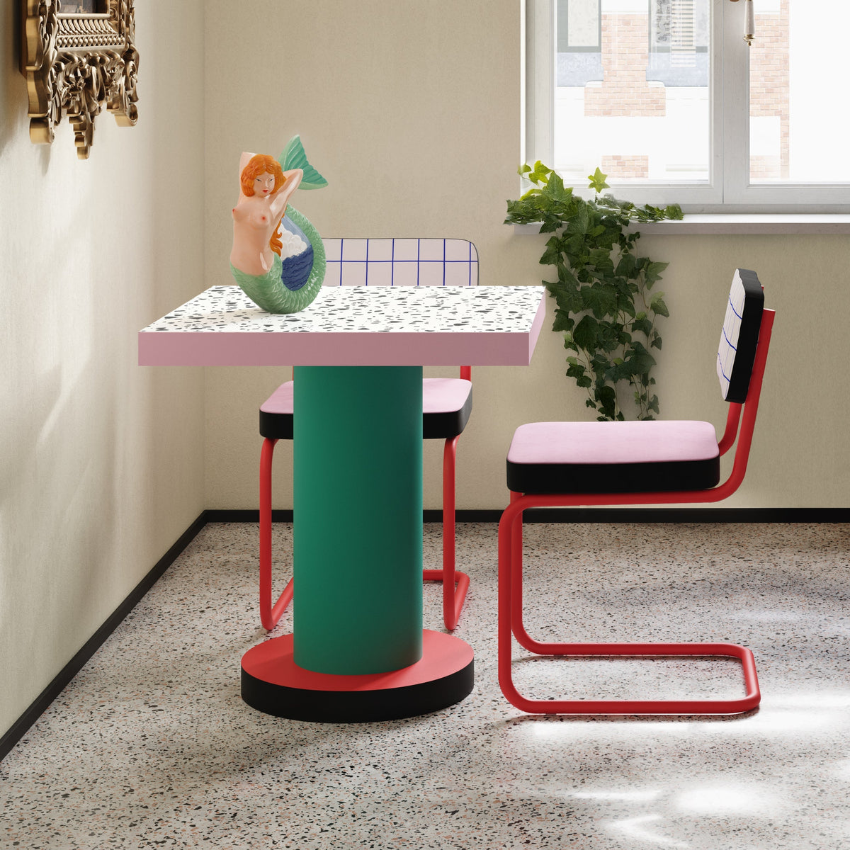 Chaise Super Chair de Hello Again - Seletti-en situation dans une cuisine, près d&