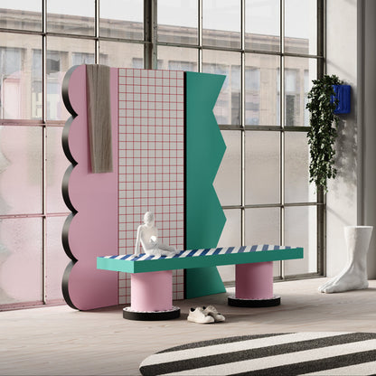Paravent Super Screen Red Grid de Hello Again - Seletti-vue 3-The Woods Gallery