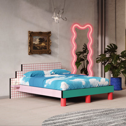Lit Super Bed Red Grid de Hello Again - Seletti-vue 4-The Woods Gallery