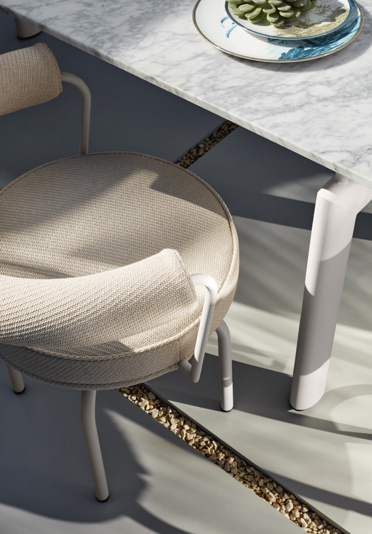 Fauteuil tournant 7 (LC7), Outdoor - Cassina-détail de l&