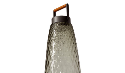 Lampe portable Singapore Sling Outdoor - Cassina-détail de la lanterne en verre à motif losange-Cassina