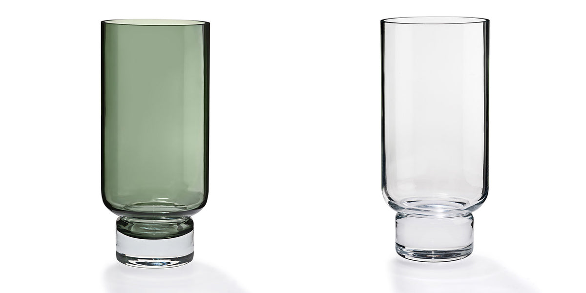Vases Clessidra de Joe Colombo (lot de 2) - Cassina-deux vases cylindriques, l&