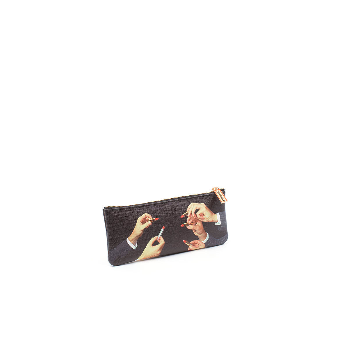 Pochette Lipsticks Black 21x9 cm de ToiletPaper - Seletti-vue 3-The Woods Gallery