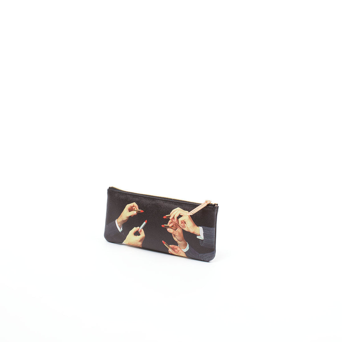 Pochette Lipsticks Black 21x9 cm de ToiletPaper - Seletti-vue 2-The Woods Gallery
