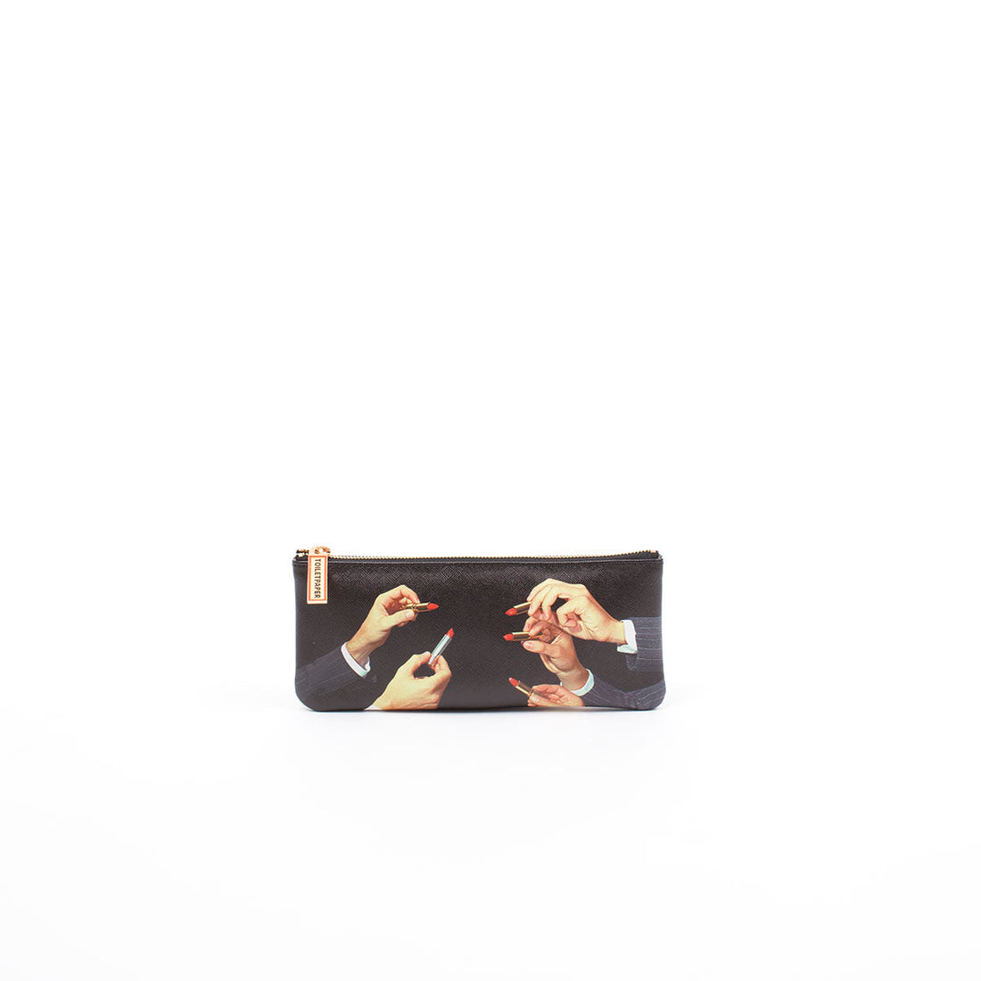 Pochette Lipsticks Black 21x9 cm de ToiletPaper - Seletti-vue 1-The Woods Gallery