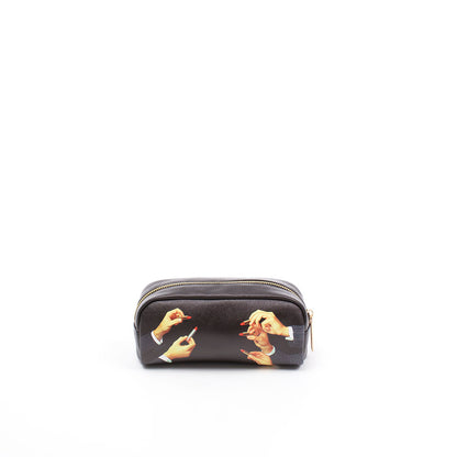 Pochette Lipsticks Black 20,5 cm de ToiletPaper - Seletti-vue 1-The Woods Gallery
