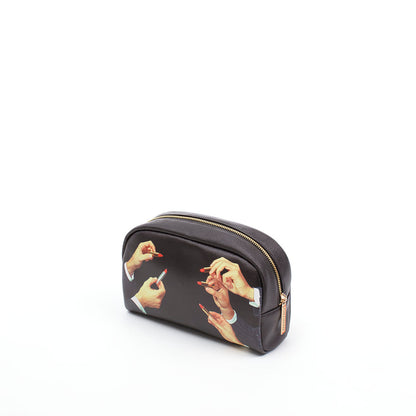 Trousse Lipsticks Black 23x8 h.13 cm de ToiletPaper - Seletti-vue 1-The Woods Gallery
